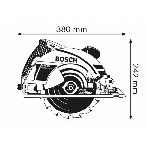Ръчен циркуляр Bosch GKS 190 - 0601623000