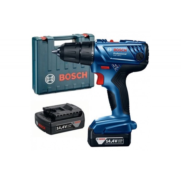 Акумулаторен винтоверт GSR 140-LI 2 х 1.5 Ah в куфар BOSCH 06019F8000