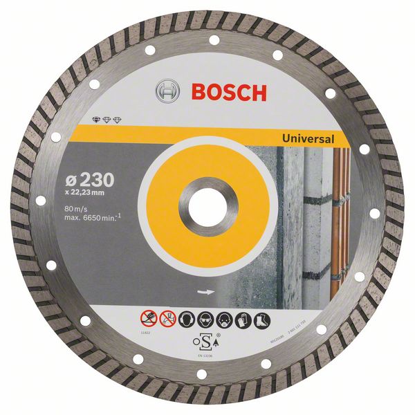 Диамантен диск универсален Standard for Universal Turbo Ø230mm BOSCH 2608602397