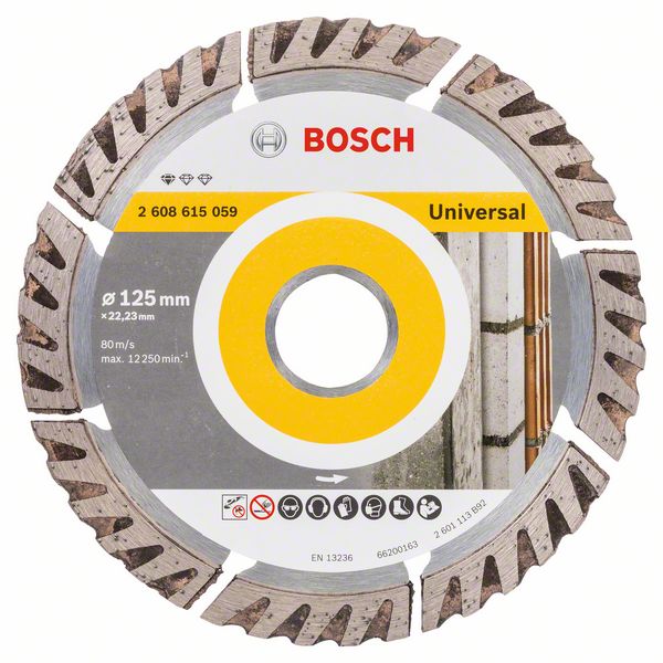 Диамантен диск универсален Standard for Universal Ø125mm BOSCH 2608615059