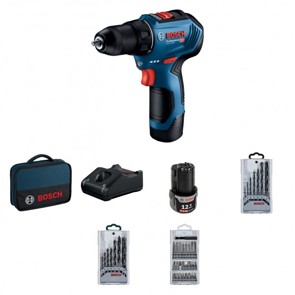 Акумулаторен Винтоверт GSR 12V-30 2х2Ah BOSCH 06019G9001