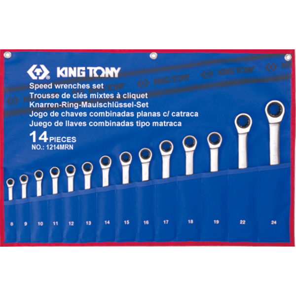 Комплект тресчотни ключове 12114MRN KING TONY 160364