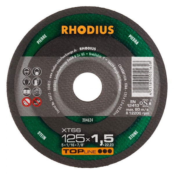 Rhodius TOP XT 66 125x1.5x22.23 - 204624