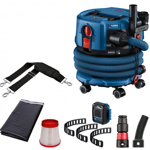 Акумулаторна прахосмукачка за мокро и сухо прахоулавяне BOSCH GAS 18V-12 MC Solo / 06019K2000