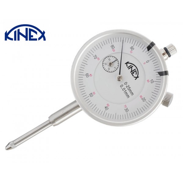 Индикаторен часовник 0-25 mm, 0.01 mm KINEX 1155-02-025