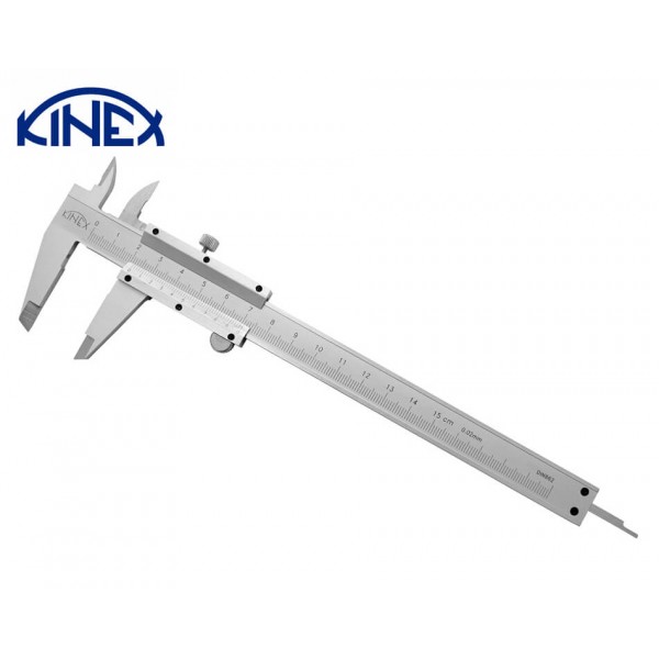 Шублер със заключващ винт и дълбокомер 0-150 mm KINEX 6000